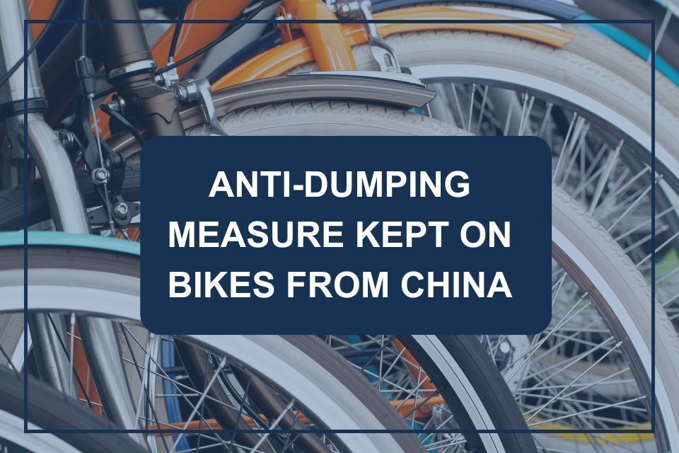 Anti-Dumping Measure Maintained on Bikes from China