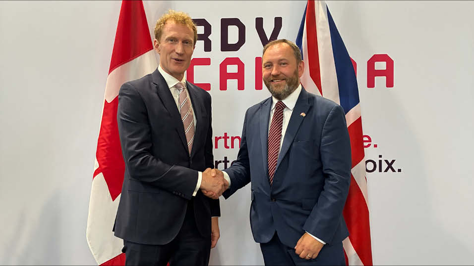At the Toronto International Film Festival, Creative Industries Minister Ian Murray signs new treaty with his Canadian counterpart