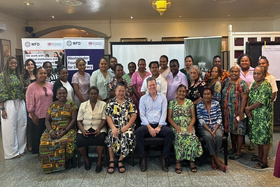 British High Commissioner with Hon. Cathy Nori, Hon. Choy Lin and Hon. Mary Garu along with other participants