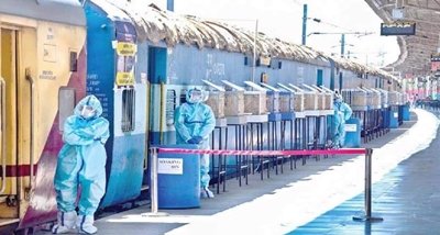 4000 Railway Coaches Converted into Covid Care Coaches