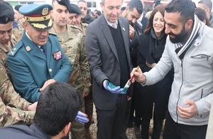 Ambassador Rampling in Tripoli - joint MARCH NGO-LAF project