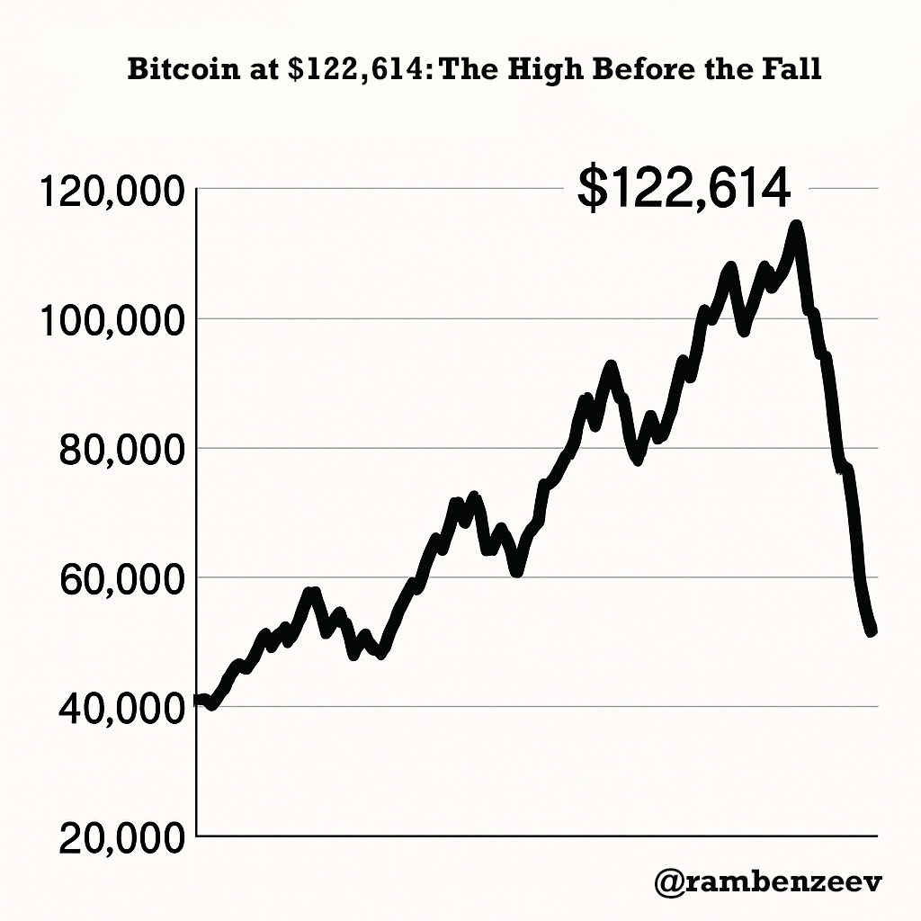 Bitcoin at $122,614: The High Before the Fall