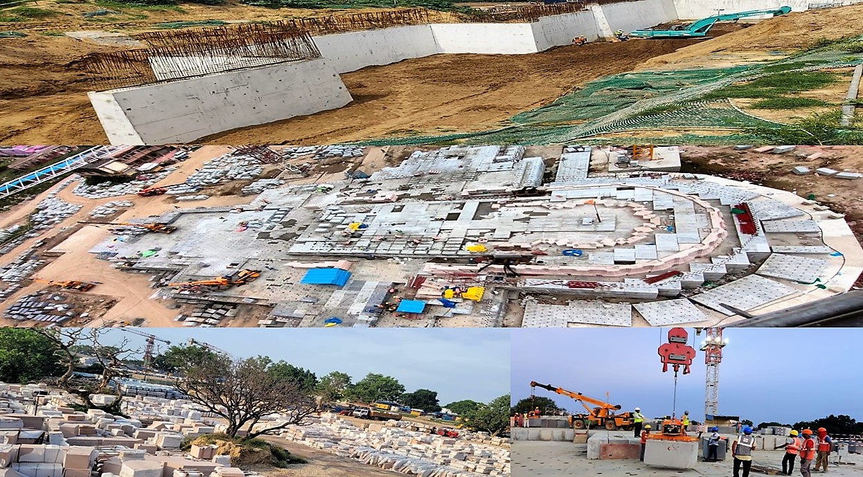 Construction of the Birth Place of Lord Rama is in Full Swing