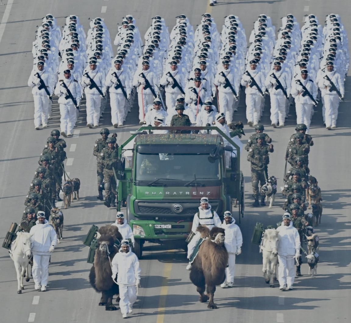 European Union Contingent in 77th Republic Day Parade at Kartavya Path