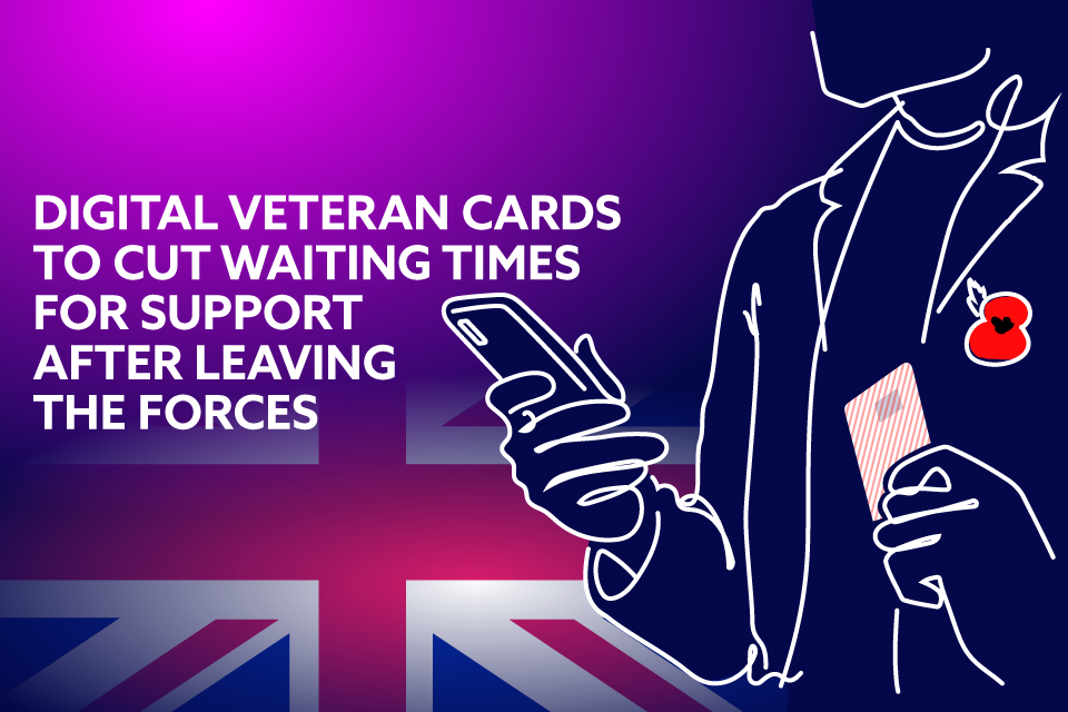 Digital Veteran Cards to cut waiting times for support after leaving the forces