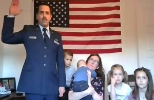Dstl Exchange Officer Inducted into United States Space Force