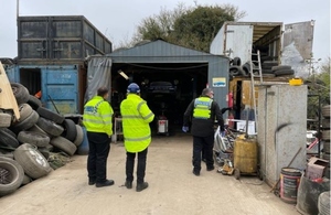 Environment Agency officers worked with a number of partners to inspect metal and vehicle recycling businesses during the week of action
