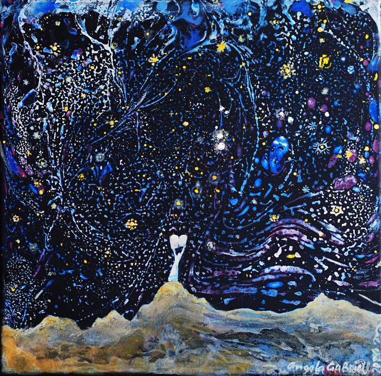 'Moses received the Torah of Mount Sinai' (Painting) Angela Gabriel, Bulgaria