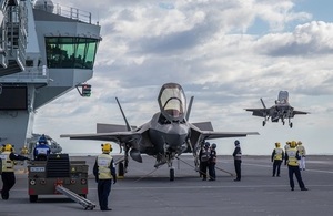 First UK Fighter Jets Land Onboard HMS Queen Elizabeth