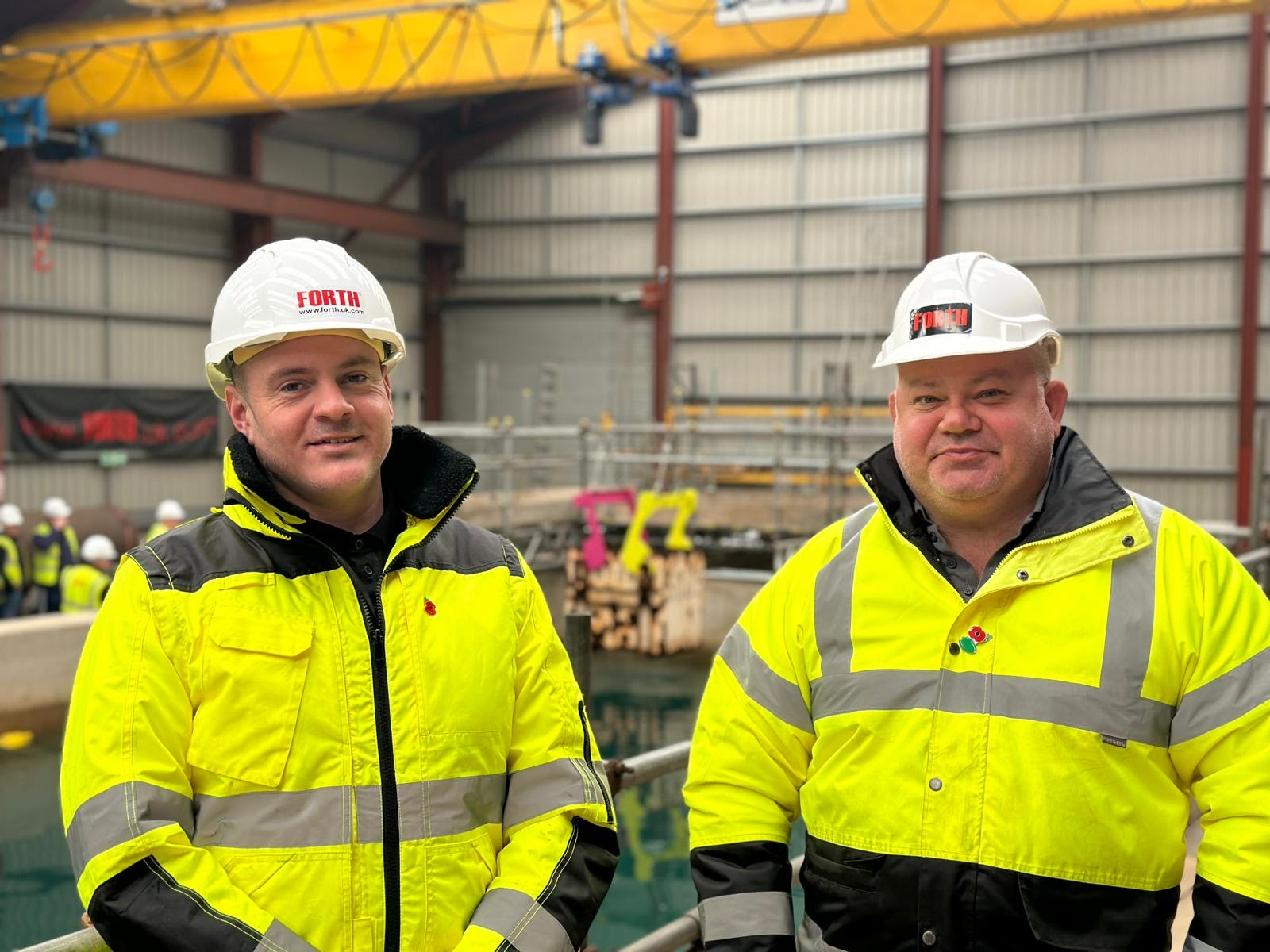 Graham Cartwright, projects director at Forth Engineering, with Managing Director, Mark Telford