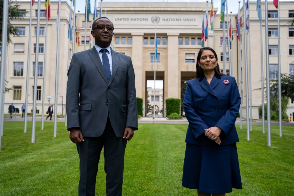 Home Secretary and Rwandan Minister Biruta Visit Geneva