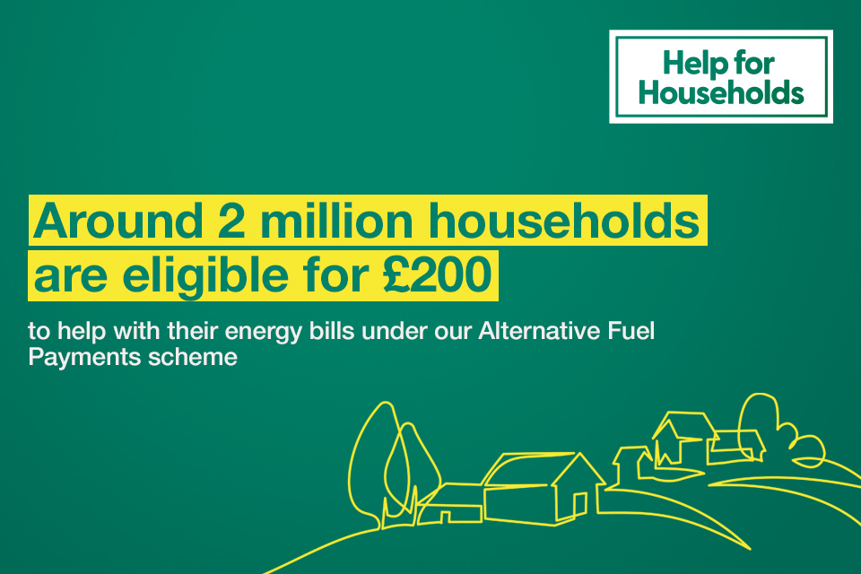 Households, Businesses, and Organisations Off the Gas Grid to Receive Energy Bill Taxpayer Support
