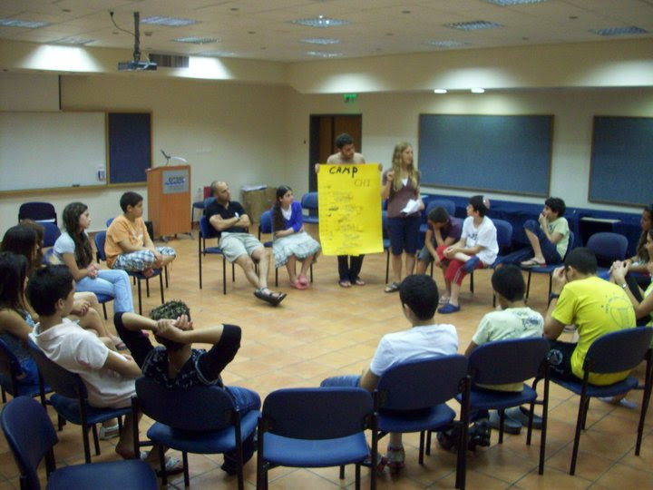 Our beloved Yochai z"l in preperations to our Bar & Bat Mitzvah trip to North America with his fellows IDF orphans in the summer of 2010. Yochai, sitting 2nd to the right of his counselors, was a bright, funny, caring and supportive member of our community.