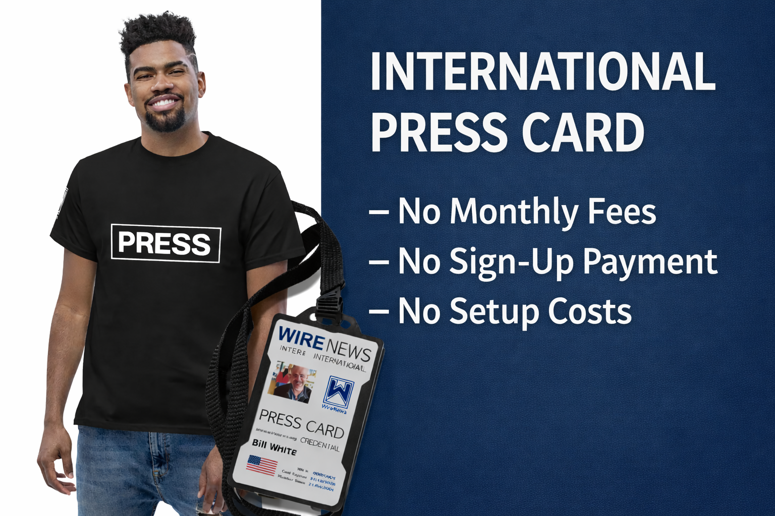Internationally Recognised Press Credentials