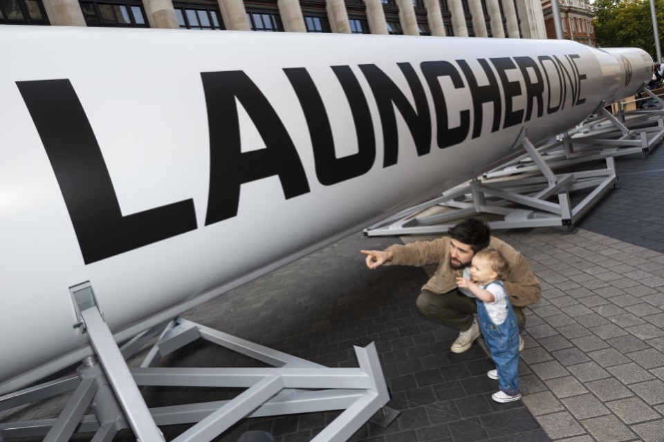 Life-Size Replica Rocket Lands in London