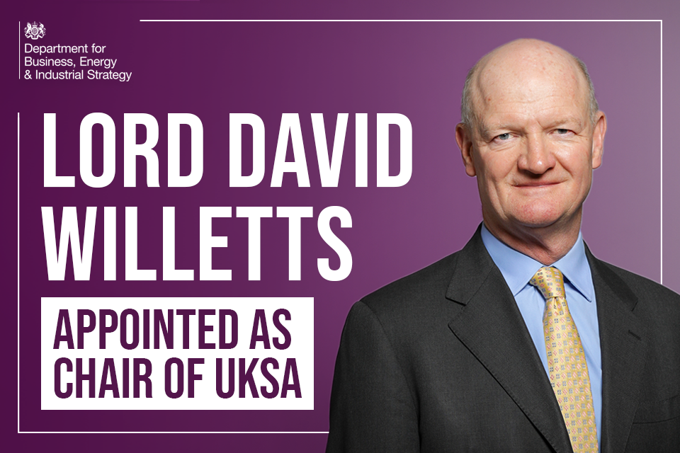 Lord David Willetts Appointed as Chair of UK Space Agency Board