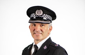 Superintendent Trevor Clark Queen’s Police Medal. Photo by Paul Kemp, Crown Copyright