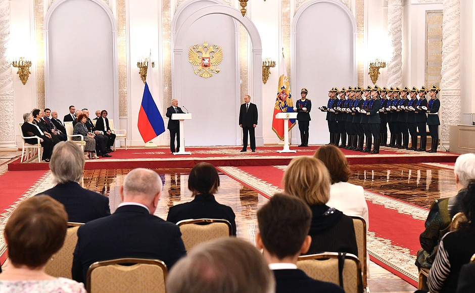 The title of Hero of Labour was conferred on Yury Barmakov, first Deputy Head of the N. Dukhov Automatics Research Institute. Photo: RIA Novosti