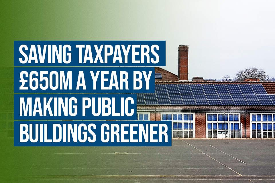 Public Building Upgrades to Save Taxpayers £650 Million Per Year