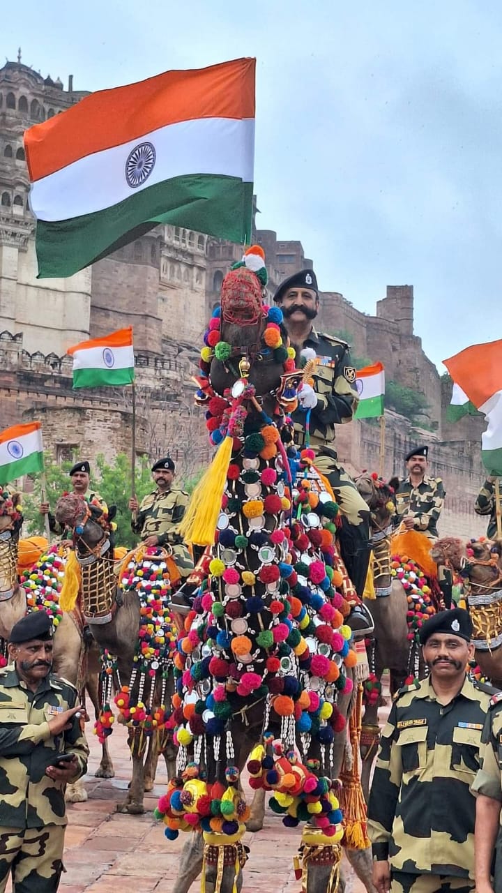 Rajputana-style Celebration of Independence by BSF Rajasthan Jawans