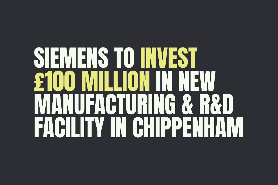 Siemens Announces £100m Investment for R&D Facility in Britain