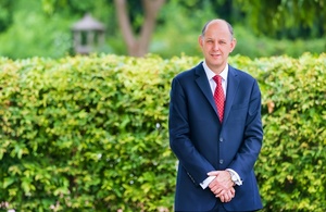 Sir Philip Barton Presents Credentials as British High Commissioner to India