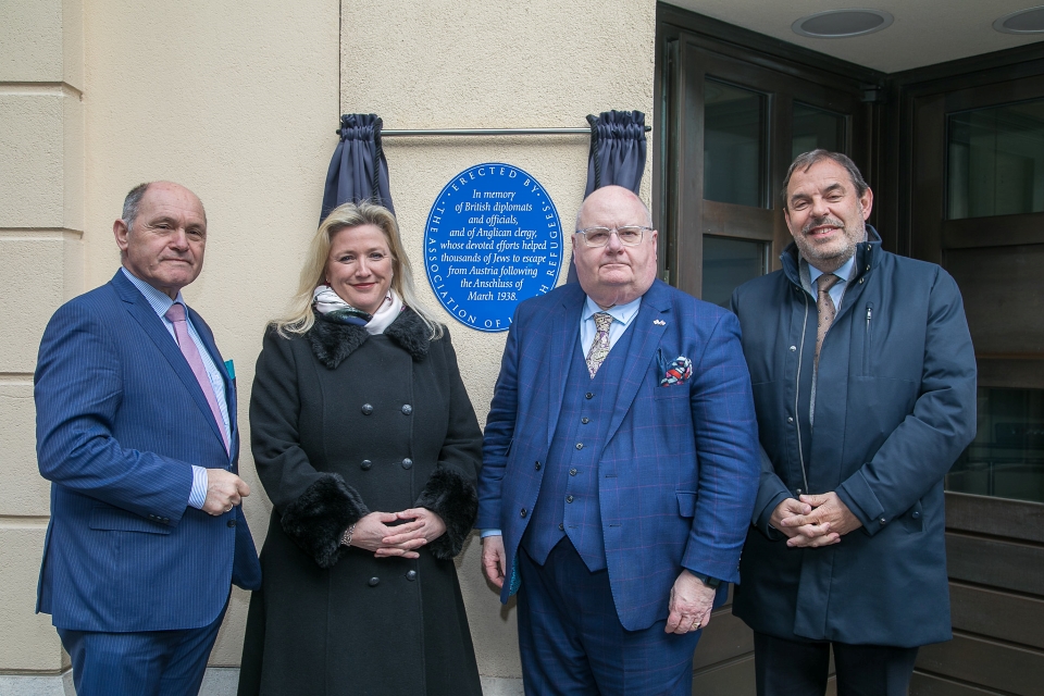 Speech: Unveiling a Plaque from the Association of Jewish Refugees at the British Embassy Vienna