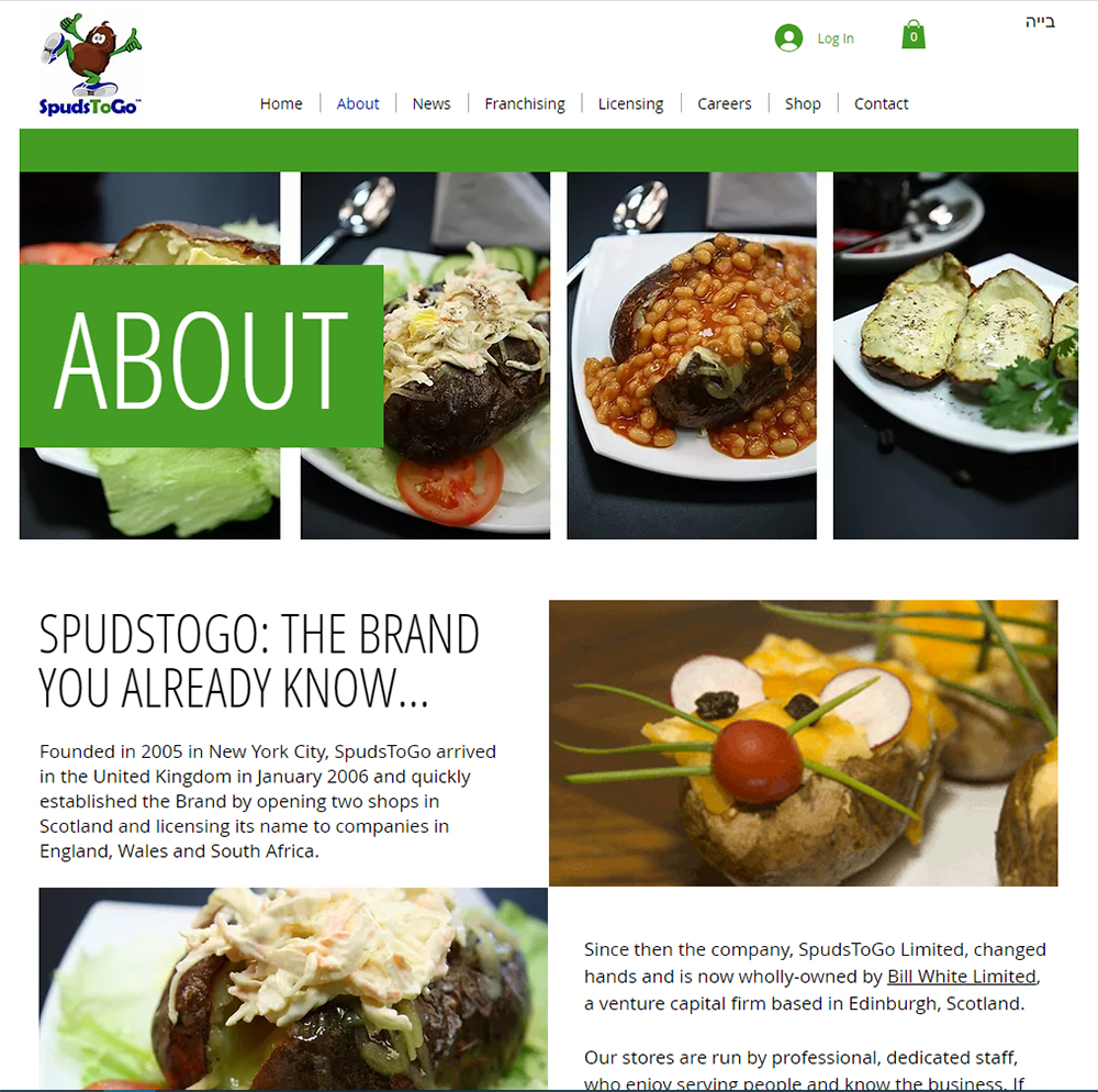 SpudsToGo ® Launches New Website
