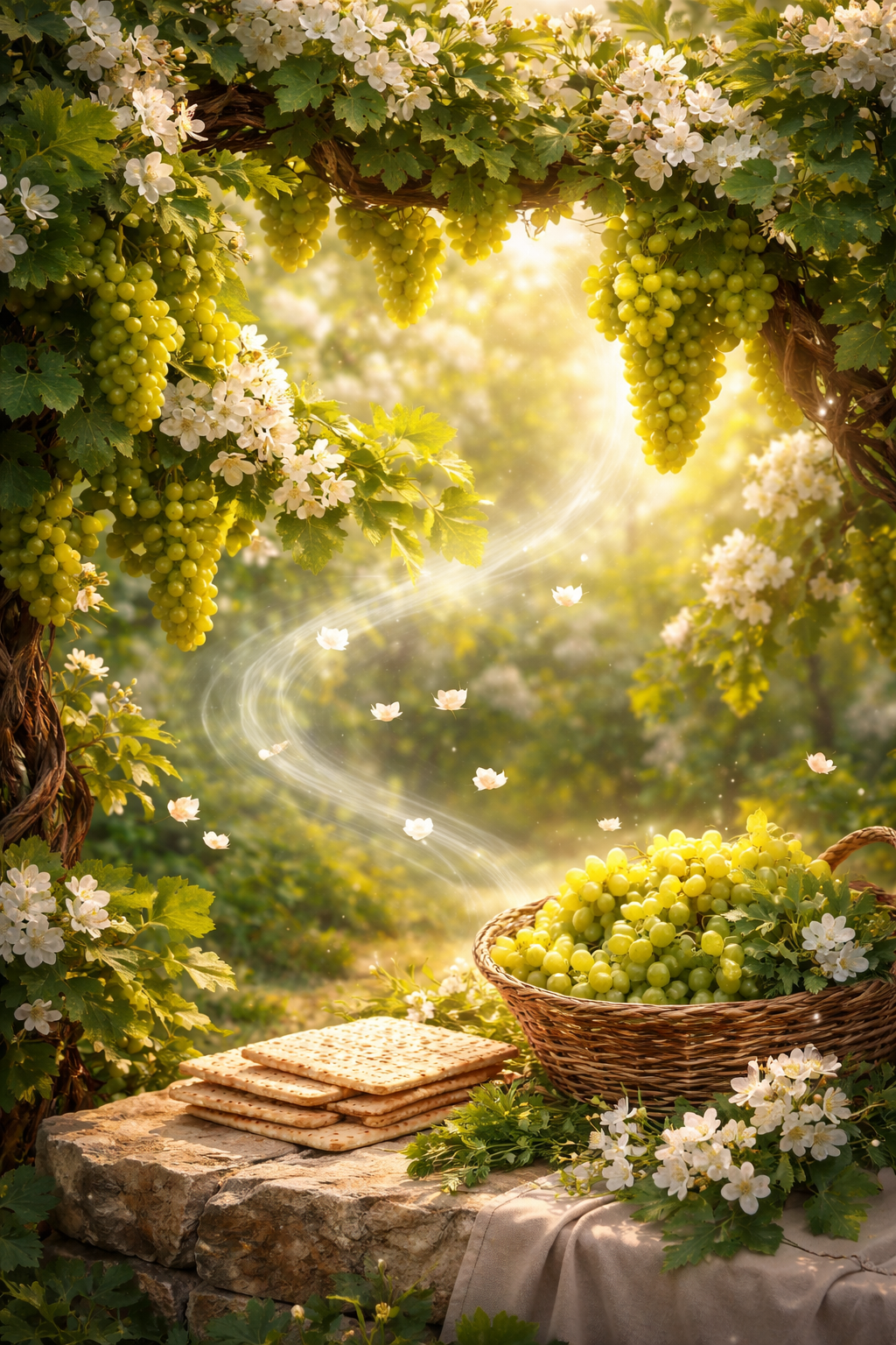 The Vines in Blossom Give off Fragrance