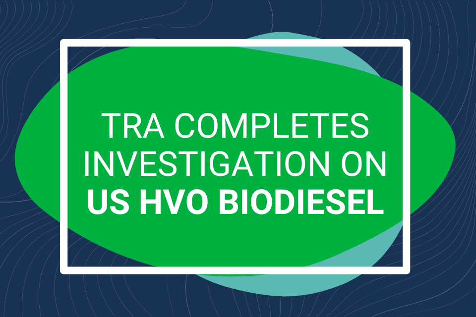 TRA Completes Investigation on US HVO Biodiesel