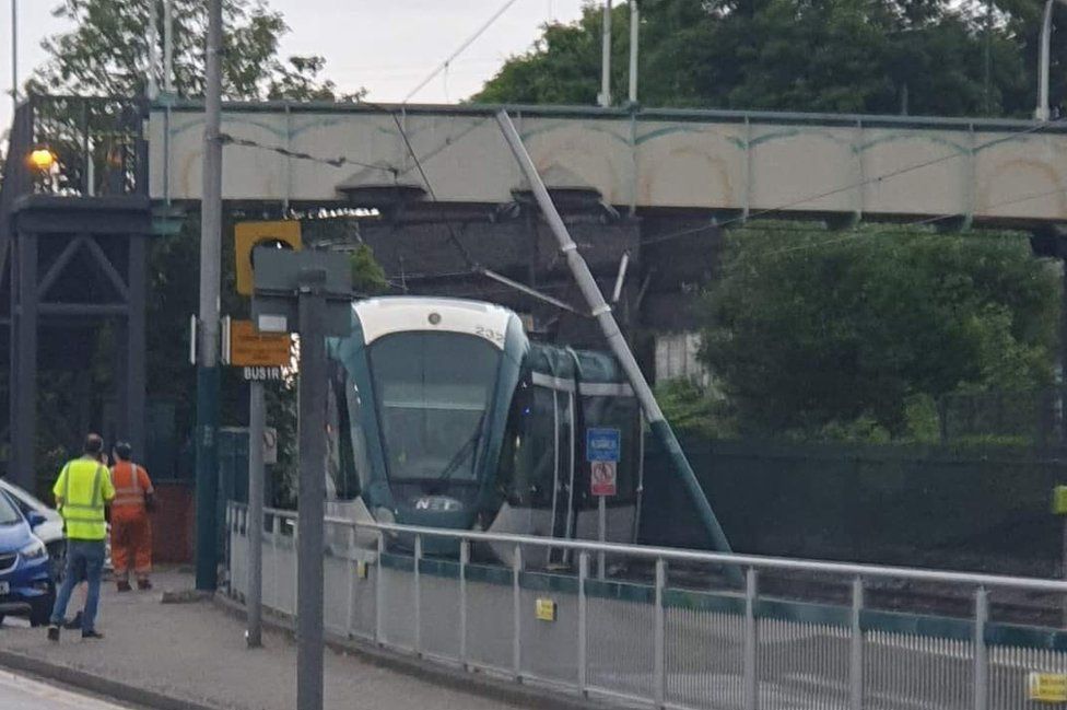 Tram Derailment at Bulwell
