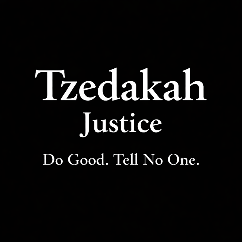 Tzedakah: Justice, Not Performance