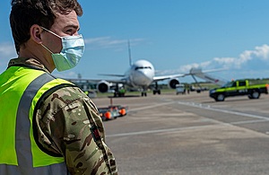 The UK Armed Forces are ensuring they keep the country safe, supporting the national response to Covid-19. Crown Copyright