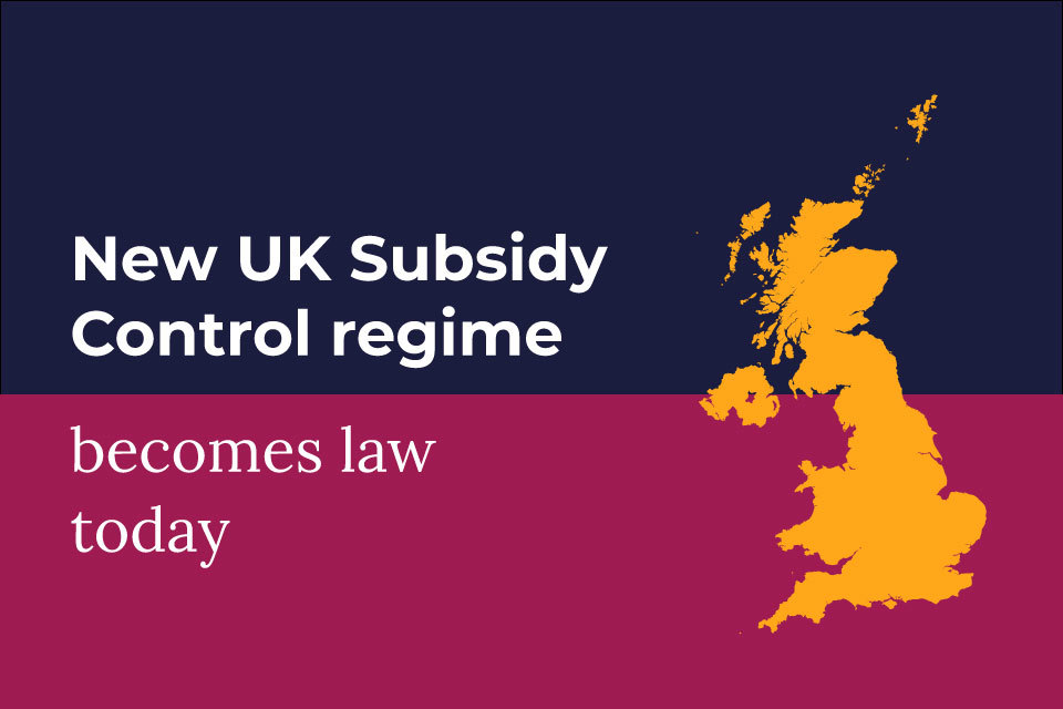 UK Regains Control of Business Subsidy Regime