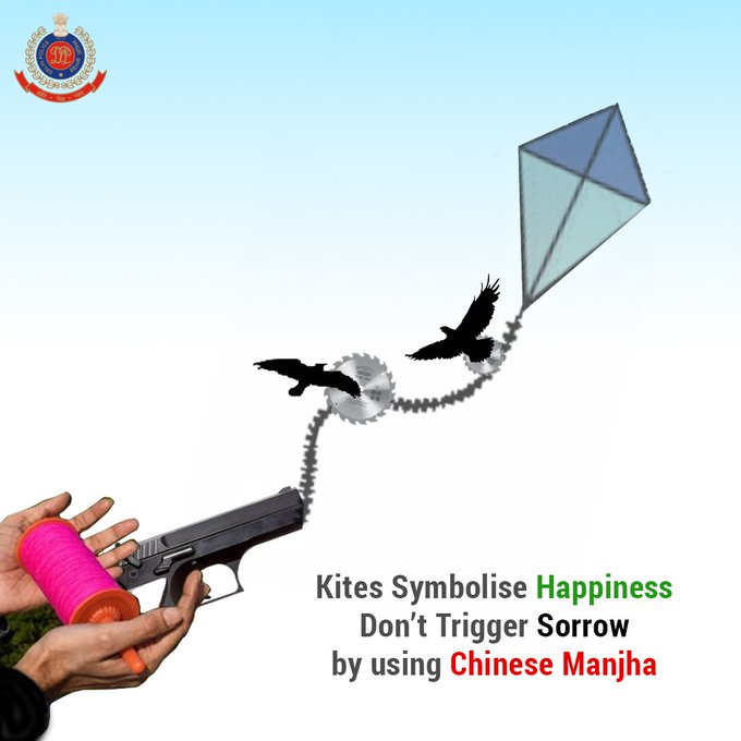 Uses of Glass Coated Manjha for Flying Kites May Lead to 5 Years Imprisonment and Fine up to 1 Lakh