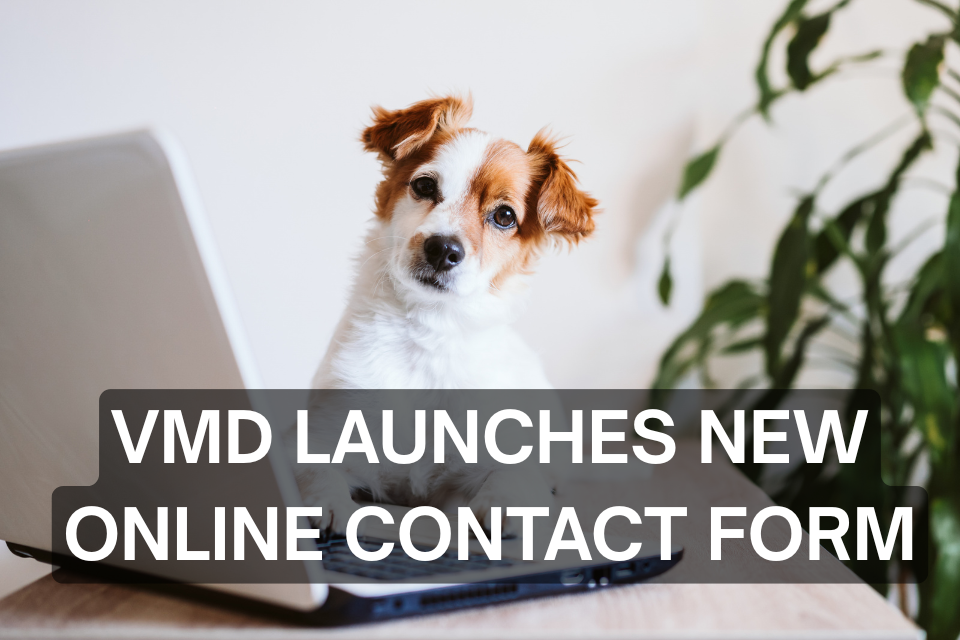 VMD Launches New Online Contact Form Today