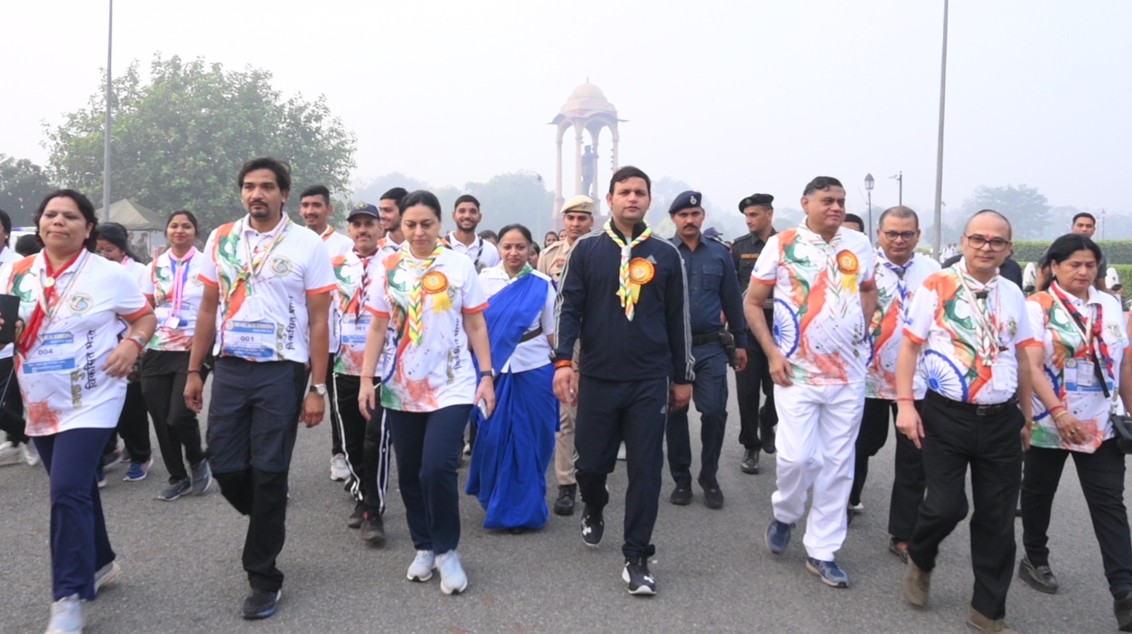 Walkathon from India Gate to National Headquarters-Bharat Scout & Guide