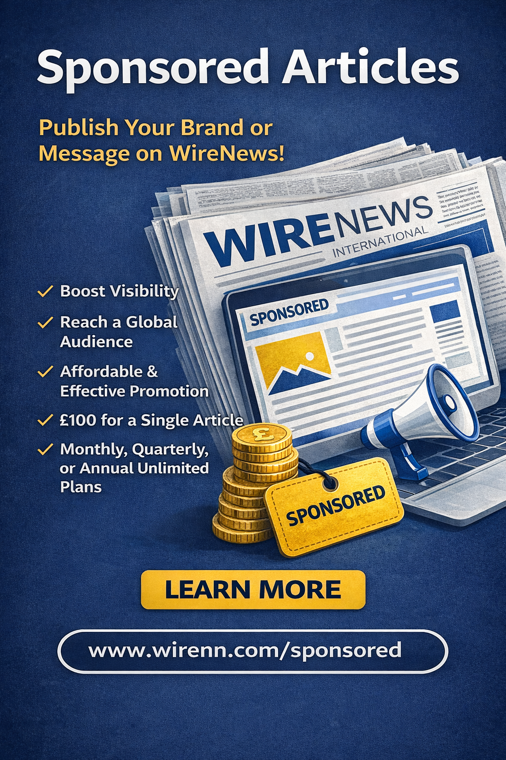 WireNews Announces 20% Discount on Annual Unlimited Sponsored Article Programme